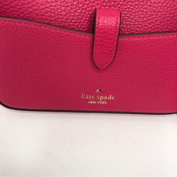 New! Kate Spade Leila Small Tab Pebbled Leather Crossbody Phone Wallet Bag - Picture 9 of 13